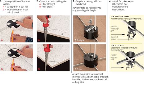 t box for suspended ceiling